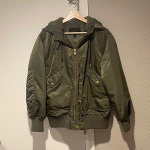 J.Crew Olive Bomber